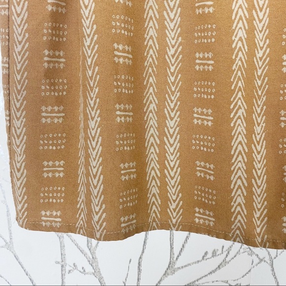 HARPER FRANCESCA’S Goldenrod Southwest Print Mini Skirt Paper Bag Waist small - Picture 6 of 11